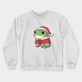 Cute Christmas Frog Santa Crewneck Sweatshirt